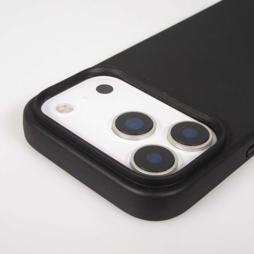 iPhone 17 Pro Case Hülle - Bio Eco-Friendly Vegan mit Handykette Necklace - Schwarz
