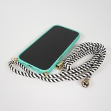 iPhone 17 Pro Max Case Hülle - Bio Eco-Friendly Vegan mit Handykette Necklace - Türkis