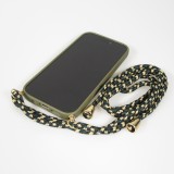 iPhone 17 Pro Case Hülle - Bio Eco-Friendly Vegan mit Handykette Necklace - Dunkelgrün