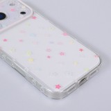 iPhone 17 Pro Case Hülle - Cute Stars aus Flexiblem Silikon Süsses Kawaii-Design mit Weichem Schutz - Transparent