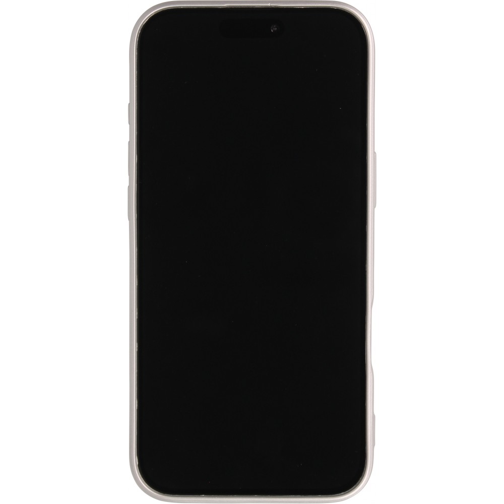 Coque iPhone 17 Pro Max - Gel souple avec vitre de protection caméra MagSafe - Argent