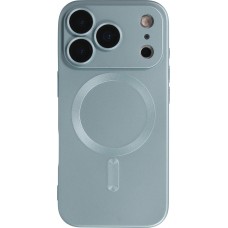 iPhone 17 Pro Max Case Hülle - Gummi weich mit Kameraschutzglas MagSafe - Blau