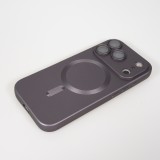 iPhone 17 Pro Case Hülle - Gummi weich mit Kameraschutzglas MagSafe - Dunkelgrau