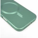 iPhone 17 Pro Max Case Hülle - Gummi weich mit Kameraschutzglas MagSafe - Grün