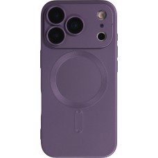 iPhone 17 Pro Max Case Hülle - Gummi weich mit Kameraschutzglas MagSafe - Violett