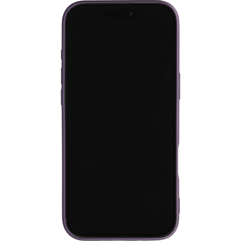 iPhone 17 Pro Max Case Hülle - Gummi weich mit Kameraschutzglas MagSafe - Violett