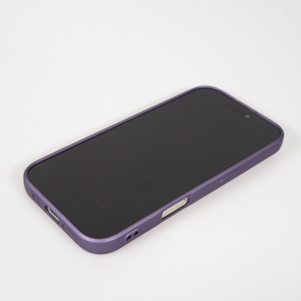 iPhone 17 Pro Max Case Hülle - Gummi weich mit Kameraschutzglas MagSafe - Violett