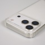 Hülle iPhone 17 Pro Max - Gummi transparent mit Seil - Schwarz