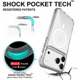 Coque iPhone 17 Pro - Gel transparent compatible MagSafe silicone TPU Super Clear
