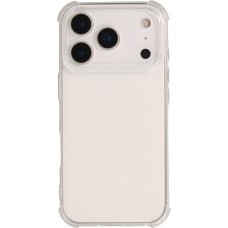 Coque iPhone 17 Pro - Gel Transparent Silicone Bumper anti-choc avec protections pour coins