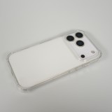 Coque iPhone 17 Pro - Gel Transparent Silicone Bumper anti-choc avec protections pour coins