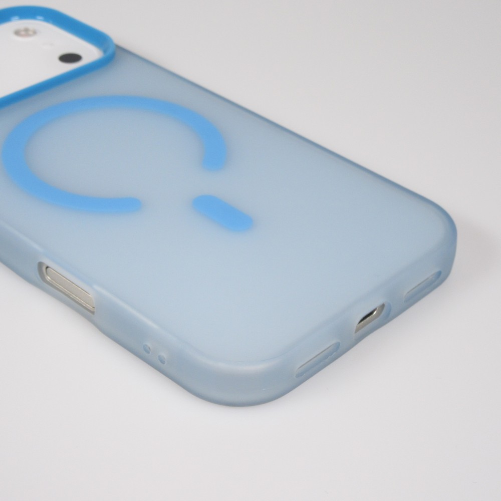 Coque iPhone 17 Pro Max - Jelly Color semi-transparent avec MagSafe - Bleu