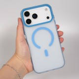 Coque iPhone 17 Pro Max - Jelly Color semi-transparent avec MagSafe - Bleu