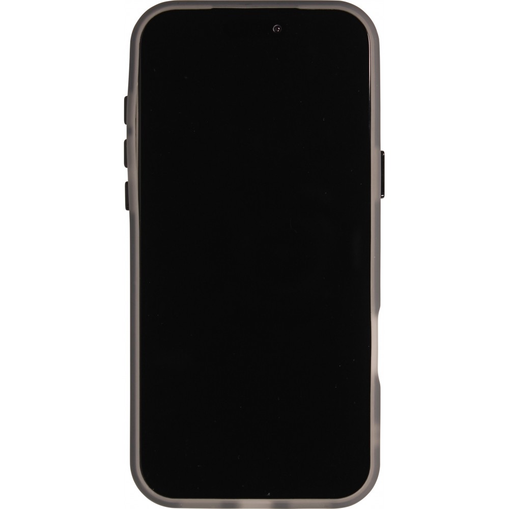 Coque iPhone 17 Pro Max - Jelly Color semi-transparent avec MagSafe - Noir