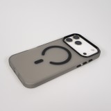 Coque iPhone 17 Pro Max - Jelly Color semi-transparent avec MagSafe - Noir