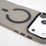 Coque iPhone 17 Pro Max - Jelly Color semi-transparent avec MagSafe - Noir