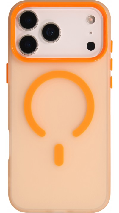 iPhone 17 Pro Max Case Hülle - Jelly Color Semi-transparent mit MagSafe - Orange - Orange