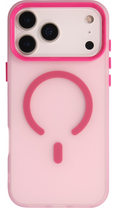 iPhone 17 Pro Max Case Hülle - Jelly Color MagSafe - Semi-transparent Rosa - Rosa