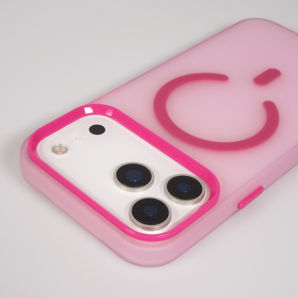 Coque iPhone 17 Pro Max - Jelly Color semi-transparent avec MagSafe - Rose