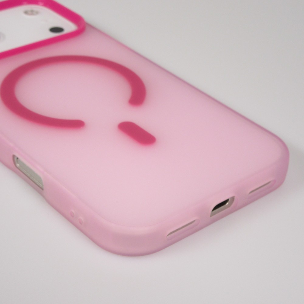Coque iPhone 17 Pro Max - Jelly Color semi-transparent avec MagSafe - Rose