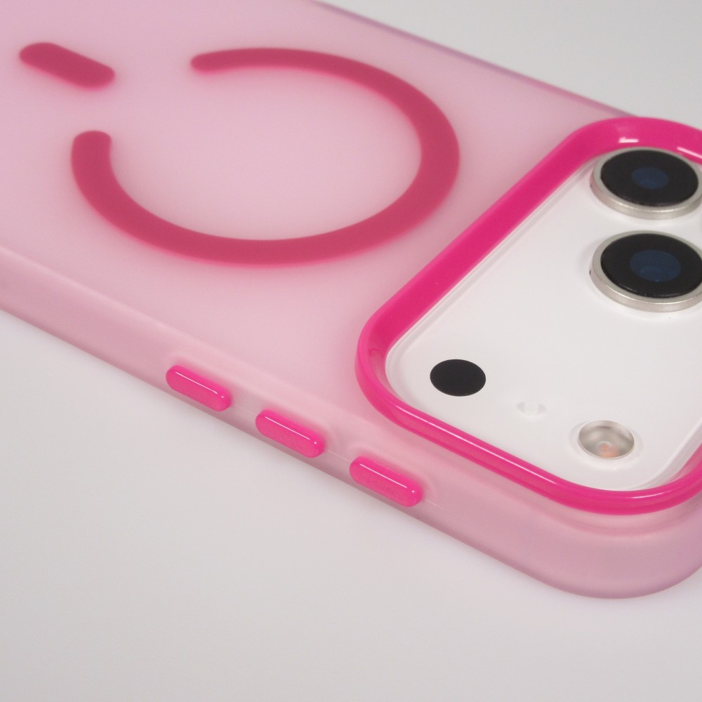 Coque iPhone 17 Pro Max - Jelly Color semi-transparent avec MagSafe - Rose