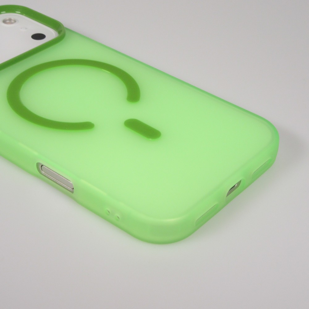 Coque iPhone 17 Pro Max - Jelly Color semi-transparent avec MagSafe - Vert