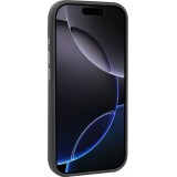 Coque iPhone 17 Pro Max - Audi TT MagSafe en cuir synth&eacute;tique avec le logo en relief - Noir