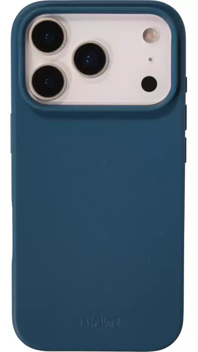 Coque iPhone 17 Pro Max - Bioka biodégradable et compostable Eco-Friendly - Bleu Coque iPhone 17 Pro Max - Bioka biodégradable et compostable Eco-Friendly - Bleu