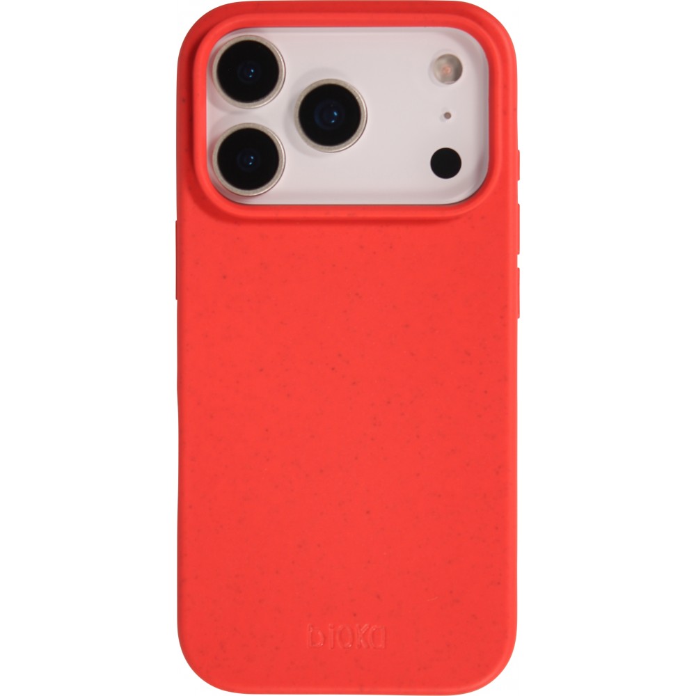 Coque iPhone 17 Pro Max - Bioka biodégradable et compostable Eco-Friendly - Rouge