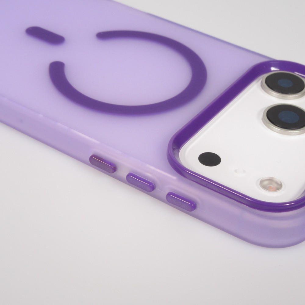 iPhone 17 Pro Max Case Hülle - Jelly Color Semi-transparent mit MagSafe - Violett