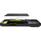 iPhone 17 Pro Max Case Hülle - Spigen Rugged Armor MagFit MagSafe kompatibel robust und langlebig - Schwarz