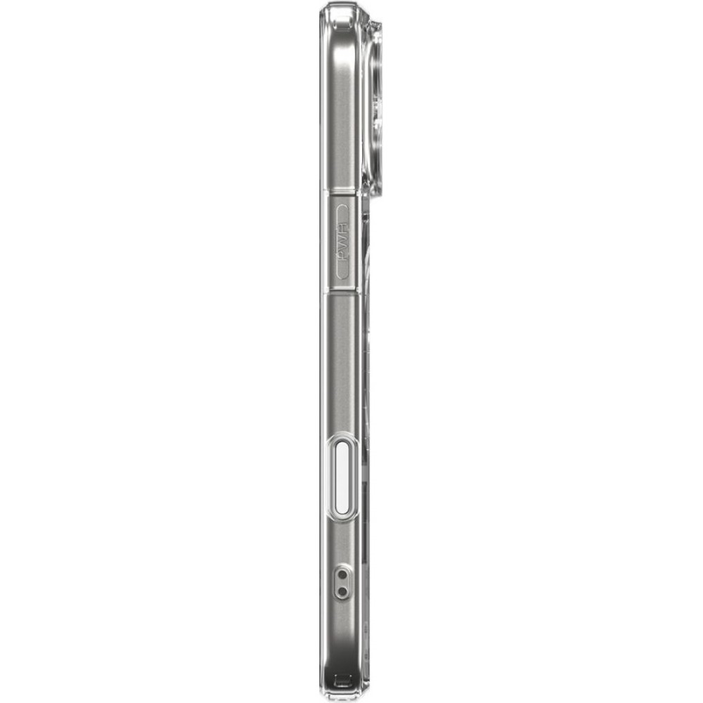 Coque iPhone 17 Pro Max - Spigen Ultra Hybrid T MagFit compatible avec MagSafe transparente et r&eacute;sistante - Transparent