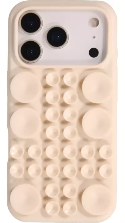 Coque iPhone 17 Pro Max - Murale ventouse pastel avec fixation sur surfaces - Vanille Coque iPhone 17 Pro Max - Murale ventouse pastel avec fixation sur surfaces - Vanille