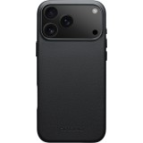 Coque iPhone 17 Pro - Qialino cuir véritable (compatible MagSafe) - Noir