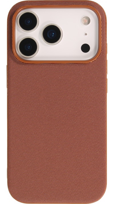 iPhone 17 Pro Case H&uuml;lle - MagSafe-kompatibles Premium-Technikgewebe mit eleganter Schutzh&uuml;lle - Braun