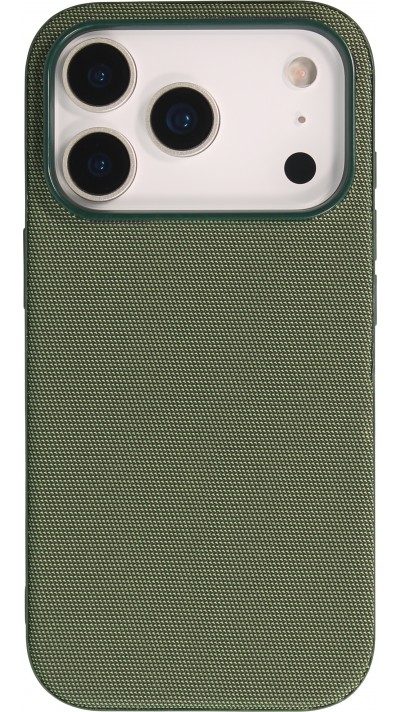 iPhone 17 Pro Case H&uuml;lle - MagSafe-kompatibles Premium-Technikgewebe mit eleganter Schutzh&uuml;lle - Gr&uuml;n