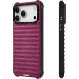 iPhone 17 Pro Max Case Hülle - Youngkit Canvas aus Stoff und mit silikonverstärkten Ecken, kompatibel mit MagSafe - Bordeaux