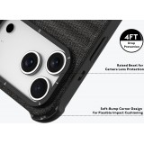 iPhone 17 Pro Max Case Hülle - Youngkit Canvas aus Stoff und mit silikonverstärkten Ecken, kompatibel mit MagSafe - Bordeaux