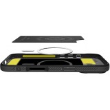 Coque iPhone 17 - Spigen Rugged Armor MagFit compatible MagSafe r&eacute;sistante et durable - Noir