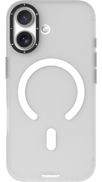 Coque iPhone 17 - Youngkit Hidden Sand MagSafe - Blanc