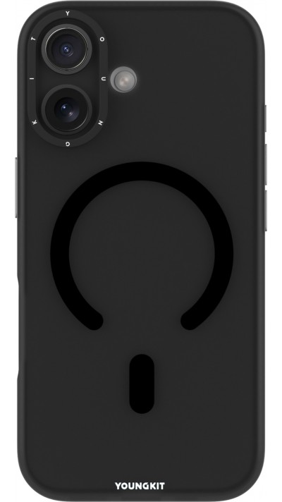 iPhone 17 Case H&uuml;lle - Youngkit Hidden Sand MagSafe - Schwarz