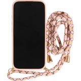 iPhone Air Case Hülle - Bio Eco-Friendly Vegan mit Handykette Necklace - Rosa