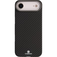 Coque iPhone Air - Carbomile case de protection en fibre de carbone aramide véritable - Noir