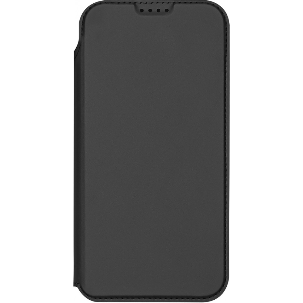 Coque iPhone Air - Dux Ducis Skin Pro avec rabat et emplacement pour cartes en cuir synthétique PU et TPU flexible - Noir