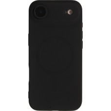 iPhone Air Case Hülle - Gummi weich mit Kameraschutzglas MagSafe - Schwarz