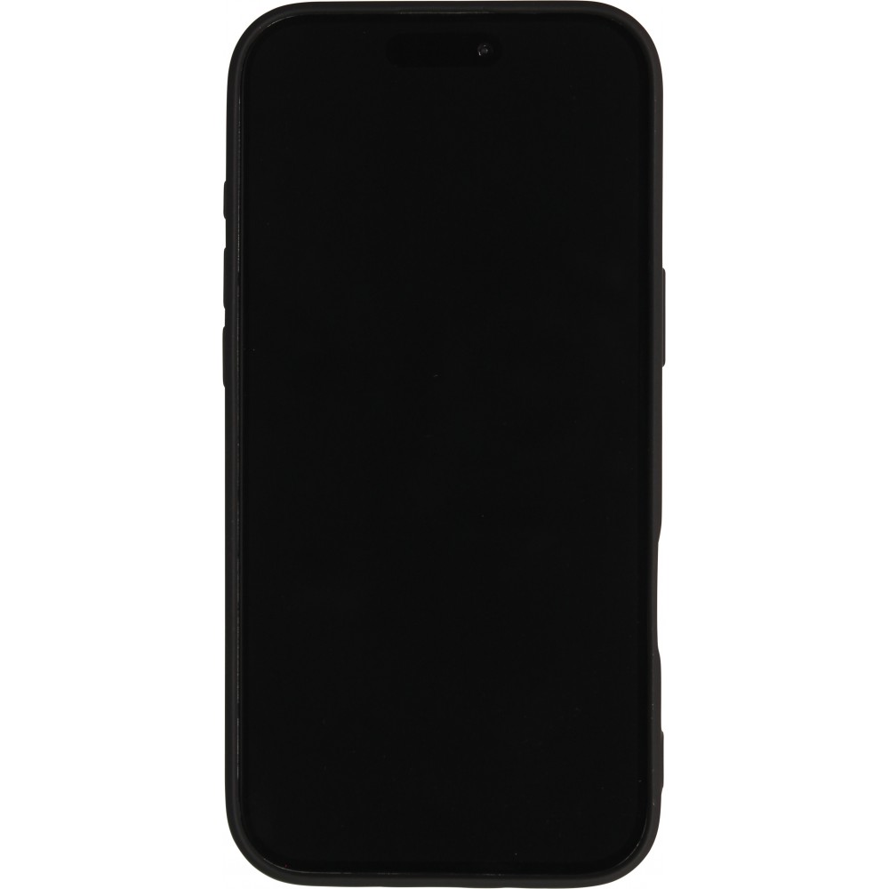 iPhone Air Case Hülle - Gummi weich mit Kameraschutzglas MagSafe - Schwarz