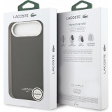 iPhone Air Case H&uuml;lle - Lacoste PU Leder Champs Elysees MagSafe elegante und langlebige Schutzh&uuml;lle - Schwarz