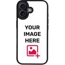 Coque personnalisée avec bords en silicone noir - iPhone 17