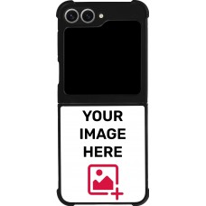 Coque personnalisée en silicone rigide noir - Galaxy Z Flip6