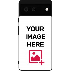 Coque personnalisée en silicone rigide noir - Google Pixel 6